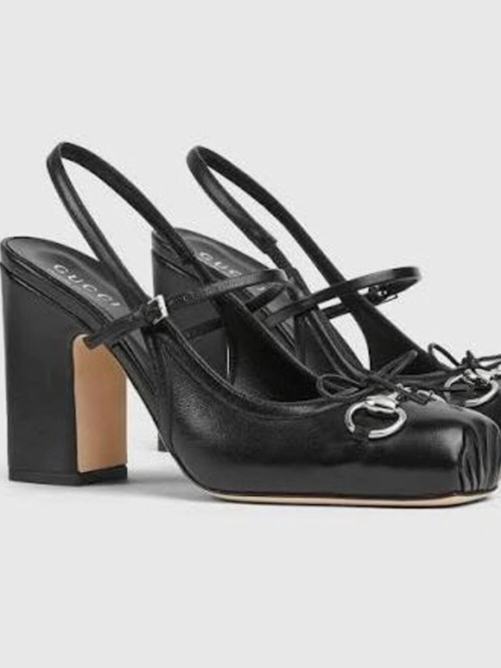 Gucci Horsebit Leather Slingback Pump Women's - 39.5 EU / 9.5 US - Brand New
